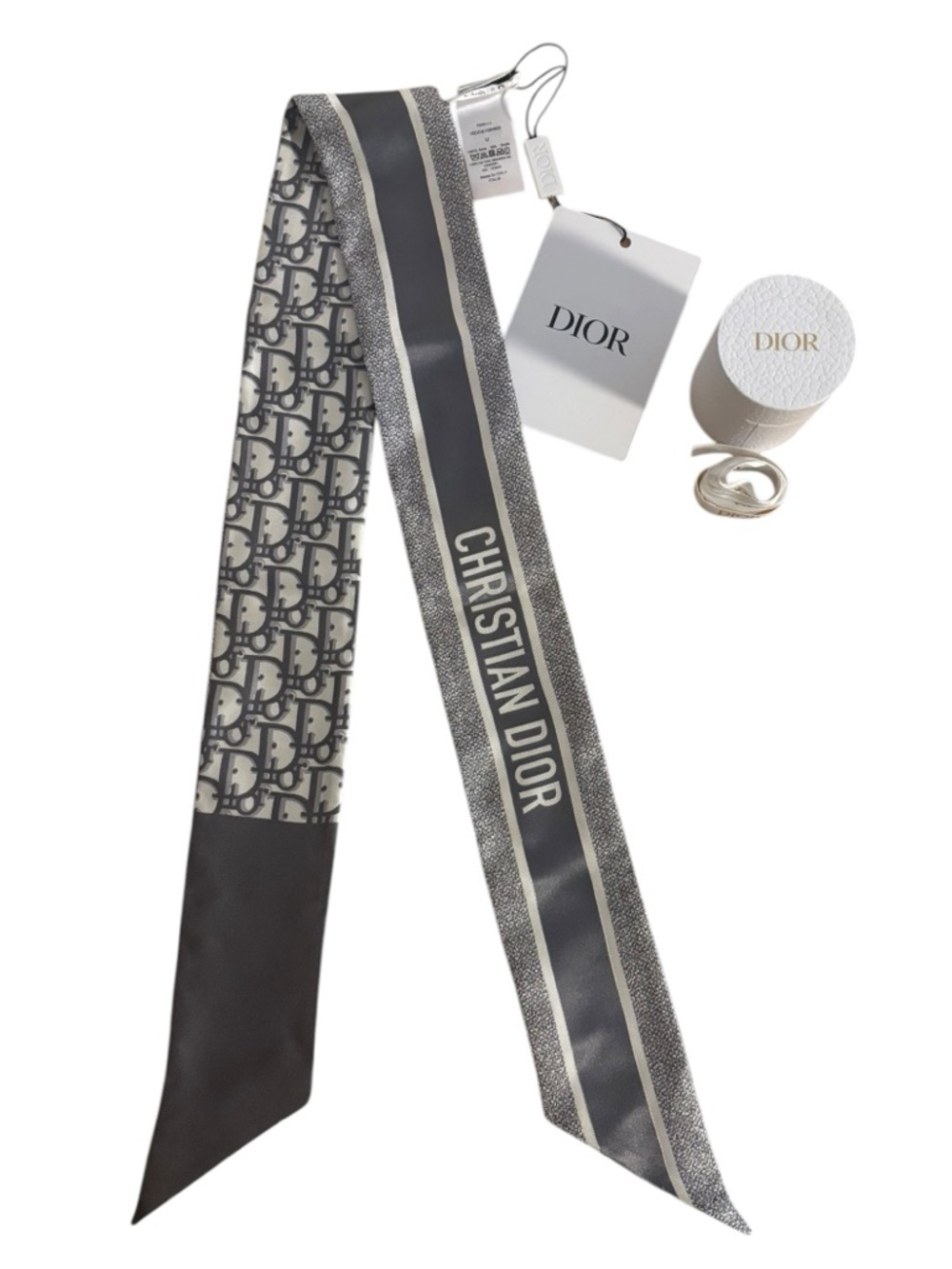 Dior Oblique Mitzvah Silk Scarf - Picture 2 of 5